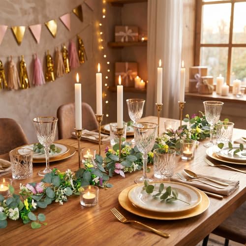 Flower Garland Artificial Daisy Garlands Floral Vines 3D Butterfly - color: Butterfly Eucalyptus, size: 1PCS