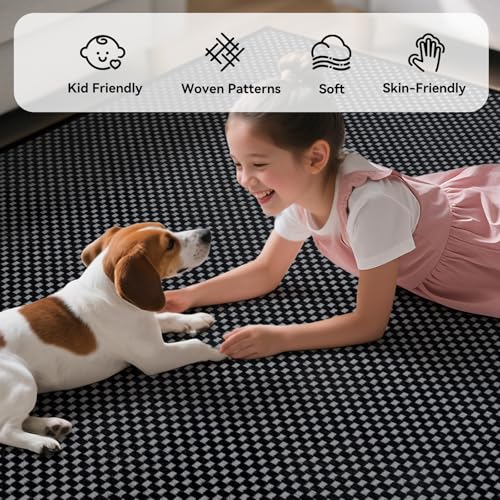 YDKGL Hallway Runner Rug Extra Long Kitchen Runner Washable Black 2x8 ft - color: Black, size: 2' x 8'