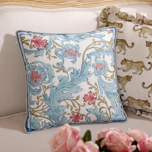 patdrea Designer Vintage Linen Throw Pillow Cover,18"x18",Set of 2-Fromm A - color: Fromm a, size: 18" x 18" (Pack of 2)