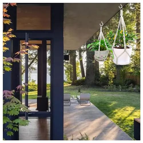 Macrame Plant Hangers, 20 inch Plant Hangers Indoor, Short No Tassels - size: 20inch