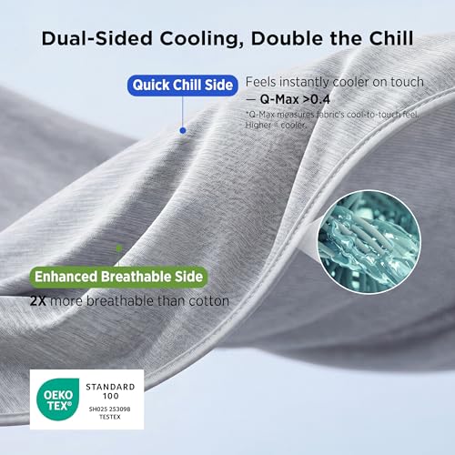 Bedsure Silky Soft Cooling Blanket Twin XL Size, 60"x90", Light Grey - color: 08- Light Grey, size: Twin Xl (60" X 90")