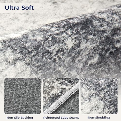 DMOYEST 2x3 Small Area Rug Washable Entryway Rugs Abstract Carpet - color: Grey, size: 2' x 3' (Rectangular)