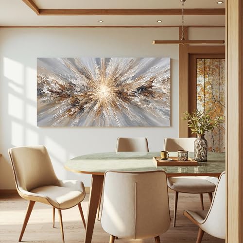 Abstract Art Wall Decor Modern Wall Art Pictures For Bedroom White And Brown Wall Decor Canvas Art Prints Artwork For Walls Canvas Wall Art Decor For Living Room Home Office Wall Decorations 20" X 40" - color: QLS-04C, size: 40"L x 20"W