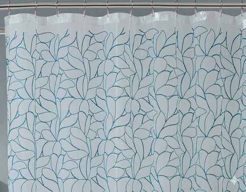 Warm Home Designs 72x72 Shower Curtain with Blue Embroidery. OLS Blue 72 - color: Blue