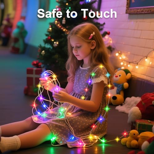 2 Pack USB Plug in Fairy String Lights,16ft 50 LED Copper with Remote and Timer, 8 Modes Waterproof Twinkle String Lights for Bedroom Indoor Party Wedding Christmas Decoration - color: Multicolor, size: 2 Pack