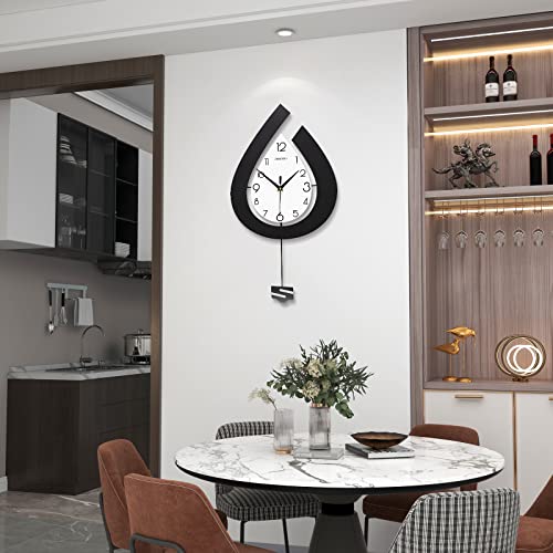 Large Wall Clock for Living Room Decor Big Pendulum Modern Wall Clock Silent Non Ticking Battery Operated 28.7 Inch Clock for Kitchen Bedroom Bathroom Office Indoor Home Decorative - size: 28.7 INCH