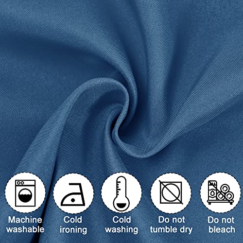 JIUZHEN Royal Blue Valance Curtains for Window 1 Panel, 42 x 12 Inches - color: Royal Blue, size: 42"W x 12"L (Pack of 1)