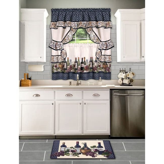 Anti-Fatigue Floor Comfort Mat, 18 x 30 in, Chateau, Beige, Waterproof - size: 30"L x 18"W x 0.5"Th, style: Chateau