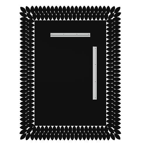 Kelly Miller 30"x40" Jeweled Luxury Rectangle Decorative Wall Mirror - size: 40"L x 30"W