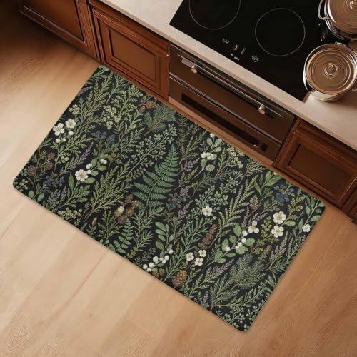 Natural Plant Kitchen Comfort Mat 36x20in Anti-Fatigue Kitchen Mats - color: Natural Plant