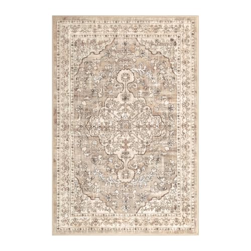 Pauwer Area Rug 2x3, Small Non Slip Washable Entryway Rugs, Beige Brown - color: Beige Brown, size: 2' x 3' (Rectangular)