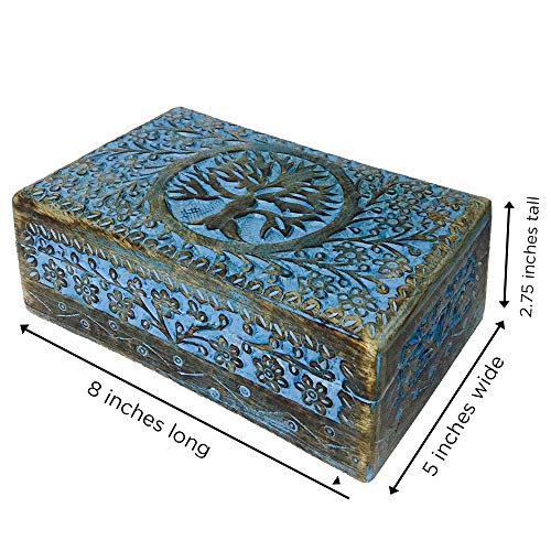 Wooden Keepsake Box Memory Keepsakes Handmade Mini Jewellery Box, Tree