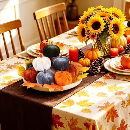 Super Holiday 15PCS Fall Pumpkins for Indoor Autume Thanksgiving Home Decor