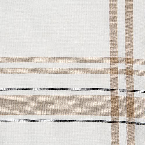 DII French Stripe Dining Table Collection Farmhouse Style Table Runner, 14x72 Inches, White Chambray - color: White Chambray, size: 14x72 Inches (Pack of 1)