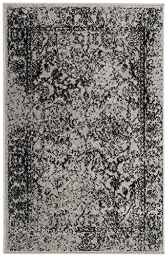 SAFAVIEH Adirondack Accent Rug 2x3, Distressed Grey & Black ADR109B - color: Grey/Black, size: 2' x 3' (Rectangular)
