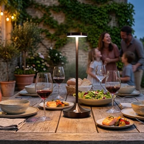 Brown Cordless Table Lamps, Rechargeable 6000mAh, 72H Runtime, Waterproof - color: Brown