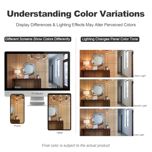 WoveN SounD Acoustic Wall Panels, Natural Oak, 8 Pack, 23.6x23.6 in - color: Natural Oak, size: VariSlat