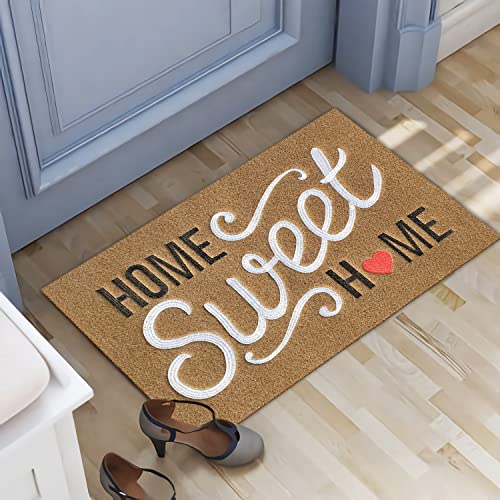 AAZZKANG Brown Doormat Outdoor Indoor Home Sweet Home Welcome Mat - color: Brown, size: 18" x 28" (Rectangular)
