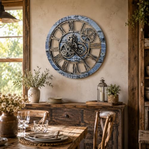 The B-Style Large Wall Clock 24 inch Aqua Green - color: Aqua Green, size: 24 inch (60 cm)
