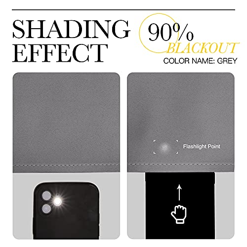 NICETOWN Bedroom Blackout Curtain Panel - Window Treatment Thermal Insulated Solid Grommet Blackout for Living Room (1 Panel, 52 by 54 inches, Grey) - color: Grey, size: 52"W x 54"L (Pack of 1)