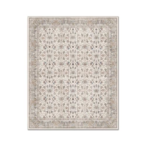 Washable 3x5 Entryway Rug, Non-Slip Door Mat, Cream/Light Blue - color: Cream/Light Blue, size: 3' x 5' (Rectangular)