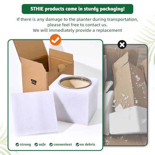 STHIE 5 Inch Ceramic Planters for Indoor Plants, Funny Small Plant Pots - color: Beige-two Panthers