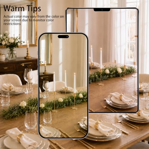 zeochyni Set of 54 French Gold Taper Candle Holder Bulks for Wedding, Party - color: French Gold, size: Set of 54