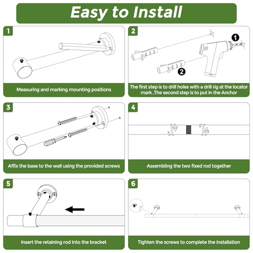 Window Plant Hanger Indoor, 32 Inch Heavy Duty Plant Hanging Rod - size: 32 Inch