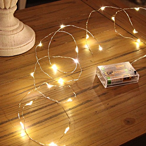 ANJAYLIA Battery Operated Fairy String Lights, 16.5Ft 50 LEDs, Warm White - color: Warm White, size: 16.5ft*1pc