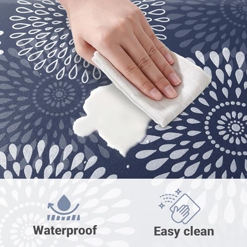 Kitchen Mat Water-Resistant Kitchen Rugs Cushioned Anti-Fatigue Floor Mat - color: Blue, size: 28"L x 17.3"W x 0.5"Th