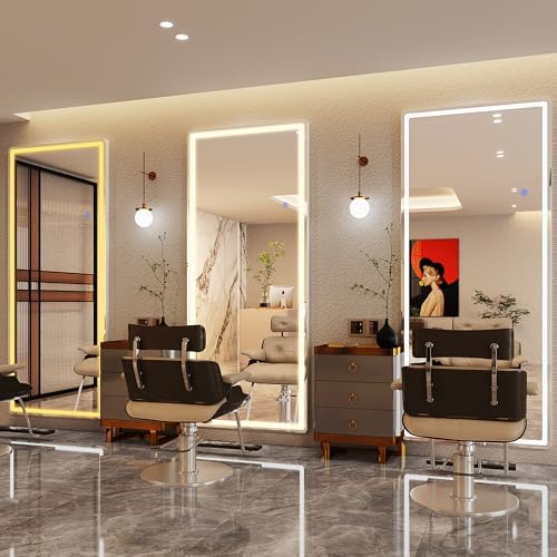Antok 71"x28" LED Full Length Mirror, Lighted Floor Mirror, Rect - size: 71"L x 28"W, style: Rect Style