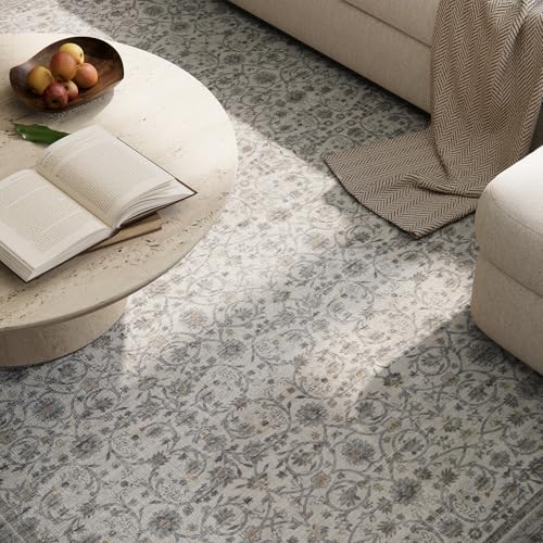 Machine Washable Hallway Runner Rug: 2'x6' Kitchen Rugs - color: Beige/Grey/Multi, size: 2' x 6' (Rectangular)
