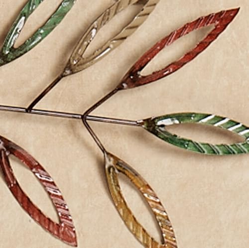Touch of Class Leafy Tree Metal Wall Art Multi Earth