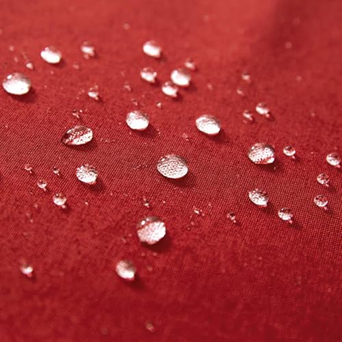MIULEE Decorative Outdoor Pillow Covers Christmas 16x16 Red - color: Red, size: 16" x 16" (Pack of 2)