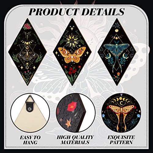 Sintuff 6 Pcs Halloween Mushroom Wall Decor Gothic Witchy Butterfly Art - style: Butterfly
