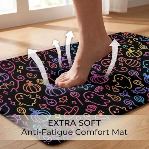 Laser Ghost Kitchen Comfort Mat 36x20in Anti-Fatigue Kitchen Mats - color: Laser Ghost
