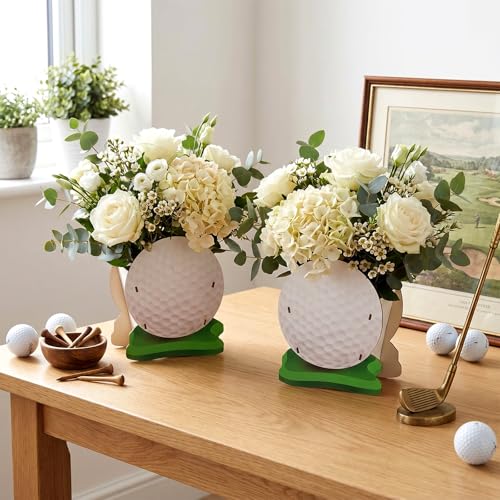 Cinnvoice 6 Pcs Golf Centerpieces Wooden Table Decor - style: Golf
