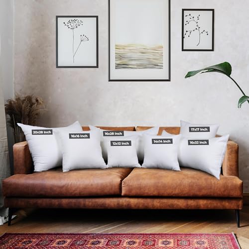 Utopia Bedding Throw Pillows, Decorative 16x16 Pillow Inserts, Set of 4 - size: 16x16 Inch