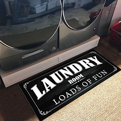 UKELER Laundry Room Rug and Mats Non Slip Durable and Waterproof Farmhouse Laundry Room Rug Runner, 48''×20'' - color: E, size: 48×20 in