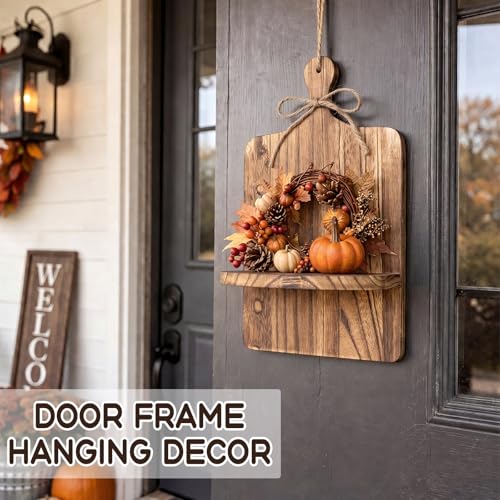 2 Pack Thanksgiving Rustic Floating Shelves Farmhouse Hanging Shelves