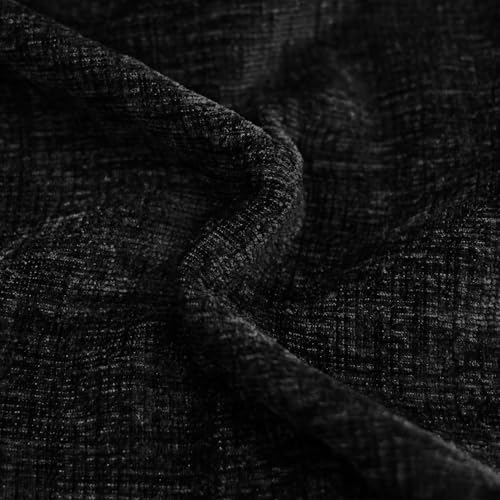 CaliTime Decorative Couch Throw Pillow Covers 16 X 16 Inches Black - color: Black, size: 16" x 16" (Pack of 2)