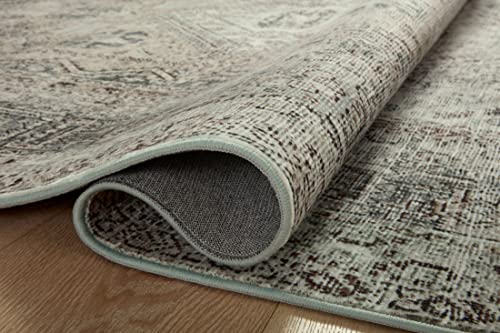 Loloi Magnolia Home Sinclair Natural/Sage 3'-6" x 5'-6" Accent Rug - color: Natural / Sage, size: 3'6" x 5'6" (Rectangular)