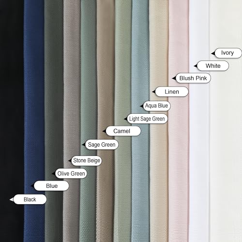 Chyhomenyc White Curtains 84 Inch Length 2 Panels 40Wx84L inches - color: White, size: 40"W x 84"L (Pack of 2)