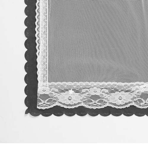 XiDi Black Curtains for Bedroom 63 Inches Long Star Blackout Curtains 34x63 - color: Black, size: 34"W x 63"L (Pack of 2)