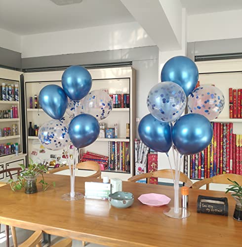 ZJDHPTY 4Set Blue Balloon Stand Table Centerpieces Party Decor - color: Blue 4