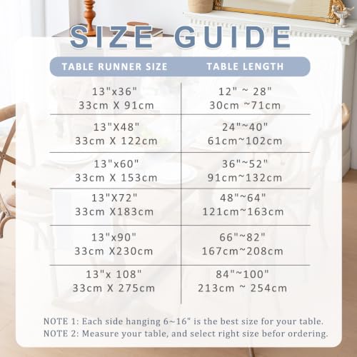 Line Macrame Table Runner, Blue Table Runners 36 Inches Long - color: Blue, size: 13"x36"
