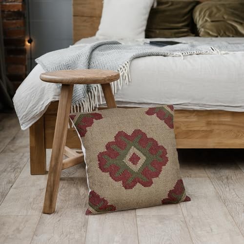 Trade Star 70% Jute 30% Wool Cushion Cover 18x18 Inches - color: Pattern 9