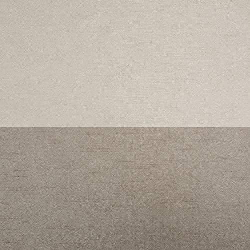 Exclusive Home Chateau Striped Faux Silk Grommet Top Curtain Panel Pair, 54"x63", Taupe - color: Taupe, size: 54"W x 63"L (Pack of 2)