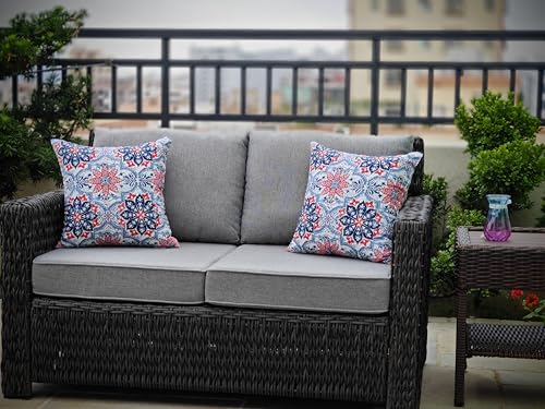 JMGBird Outdoor Throw Pillow Outdoor Patio Pillows for Couch - color: Clark Blue