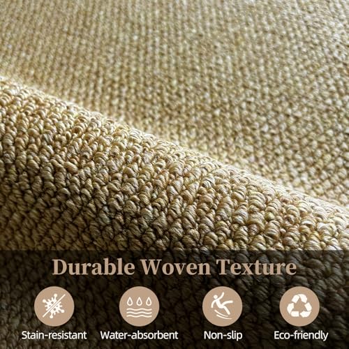 Indoor Door mat 36"x60", Dirt Trapper Door Mat, Non-Slip Washable Entrance Mat, Dirt Resistant and Absorbent Welcome Mat,Low-Profile Doormat for Entryways, Front Doors, and Indoor Entrances, Brown - color: Brown, size: 36"x60"